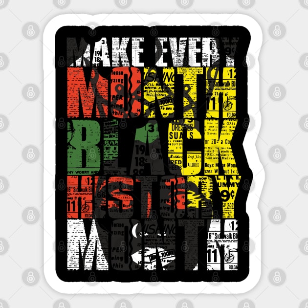 Black History Month African American Sticker by hadlamcom